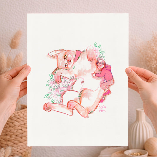 Colección "abrazo mi gato" Póster Daisy